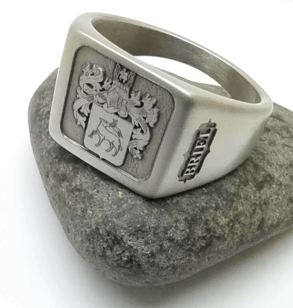 Custom Engraved Stainless Steel Ring