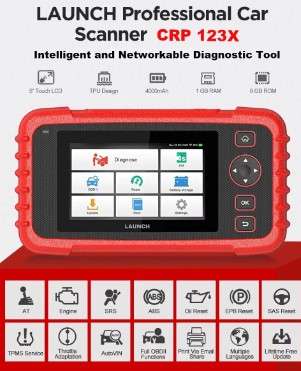 Launch CRP 123X Diagnostic Scanner v2.0 + 7 Special Functions