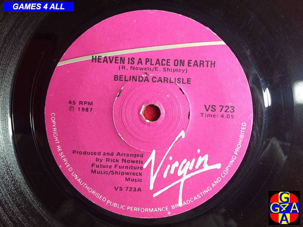 45" Record - Belinda Carlisle - Heaven Is A Place On Earth
