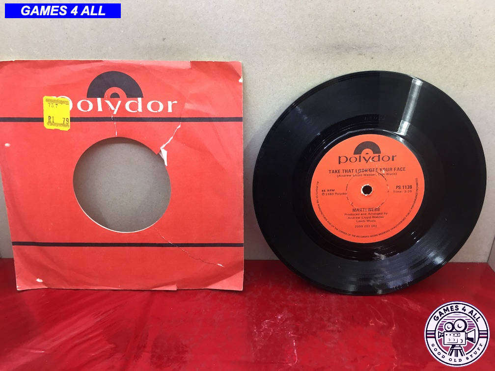 45" Record - Marti Webb - Take That Look Off You Face