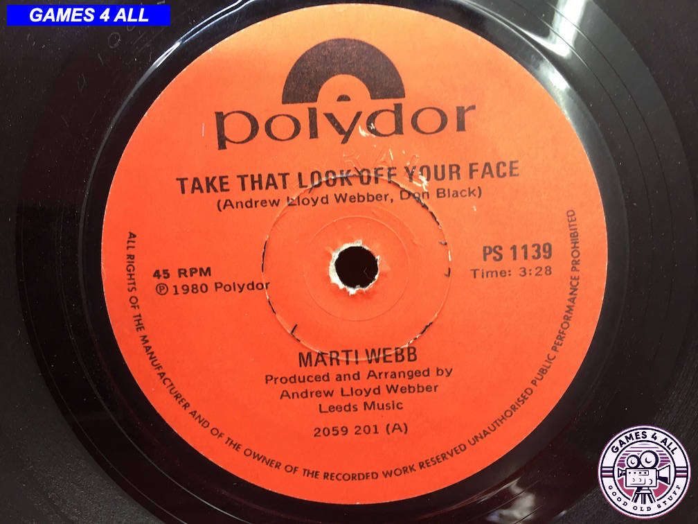 45" Record - Marti Webb - Take That Look Off You Face