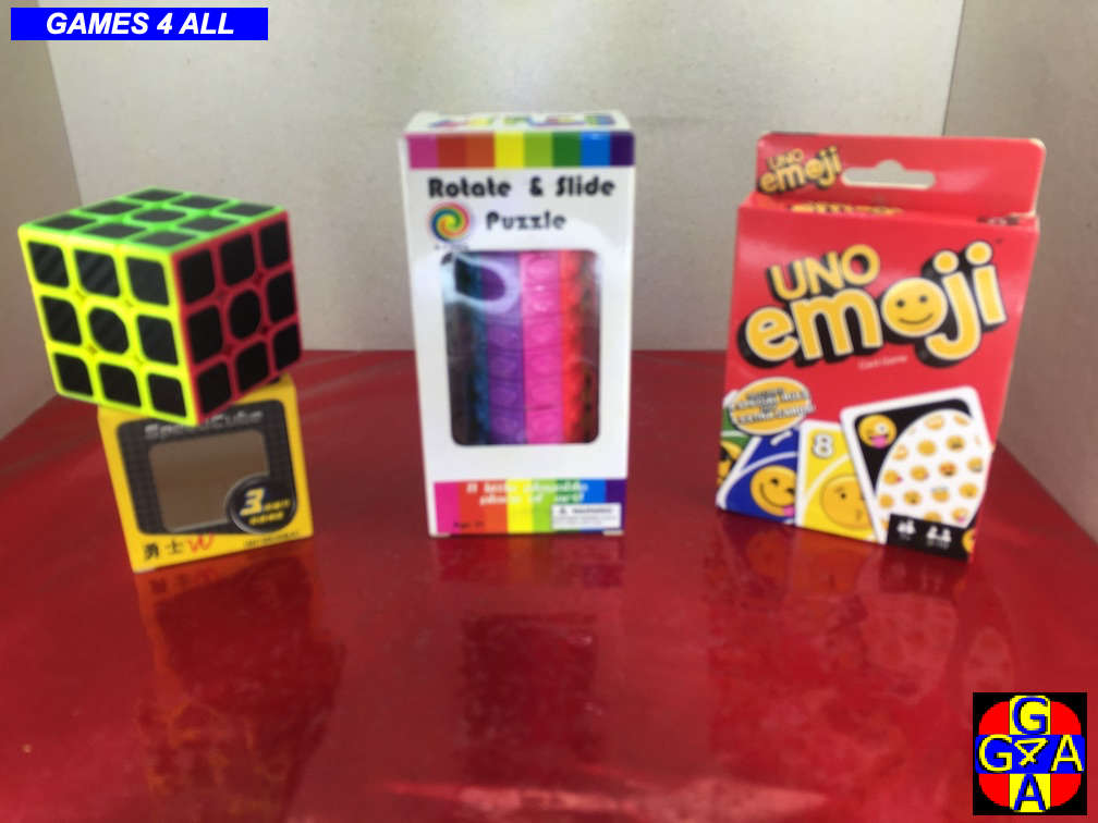 2 Puzzle Toys + Uno Card GAME - ALL NEW!!! - ONE BID FOR ALL