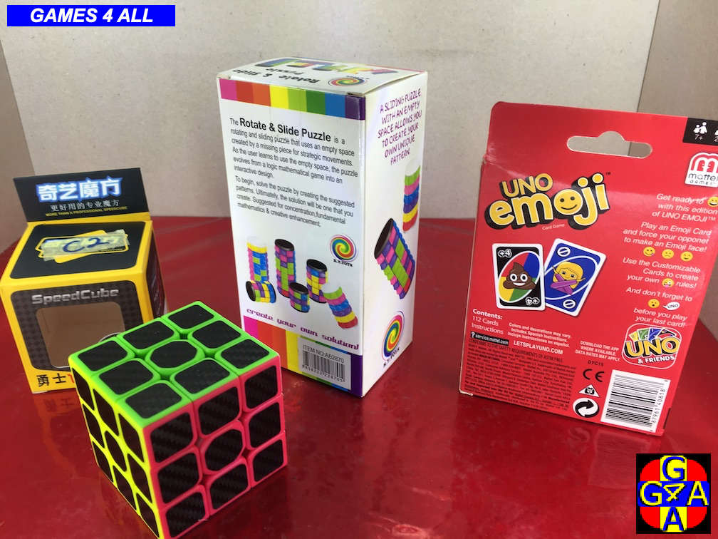 2 Puzzle Toys + Uno Card GAME - ALL NEW!!! - ONE BID FOR ALL