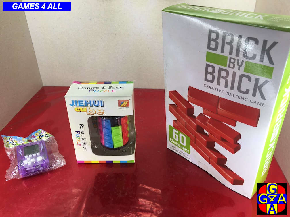 2 Puzzle Toys + Mini Tetris Game - ALL NEW!!! - ONE BID FOR ALL