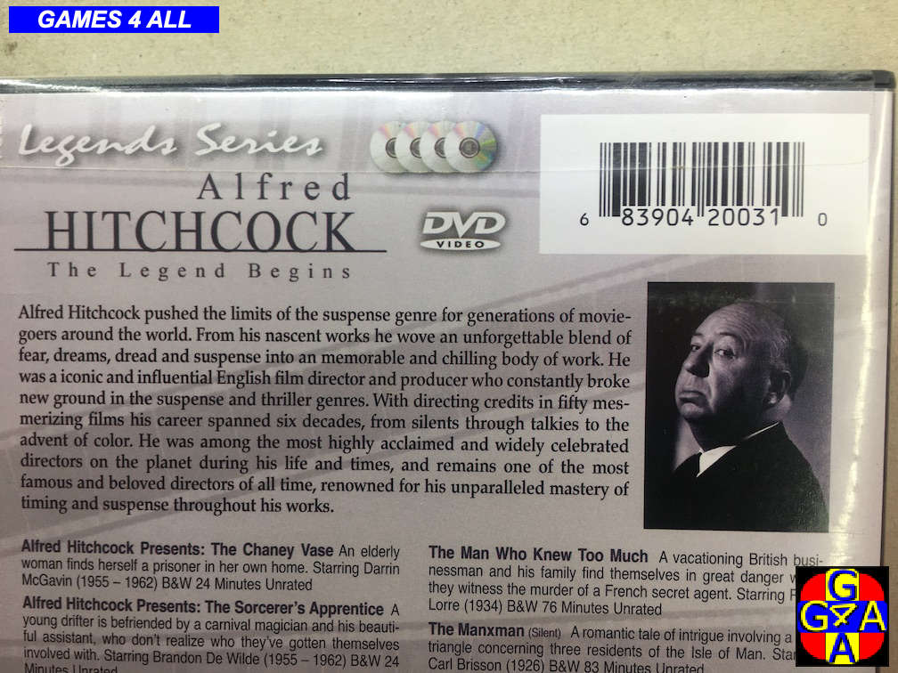 Alfrid Hitchcock - The Legend Begin (4 DVD's)