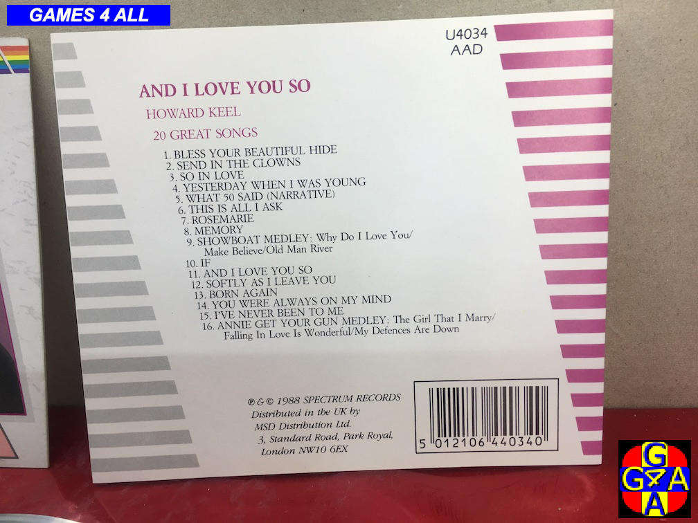 Howard Keel: And I love you so