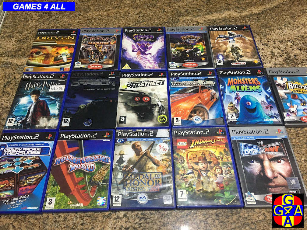 16 Playstation 2 Games - ONE BID FOR ALL!!!