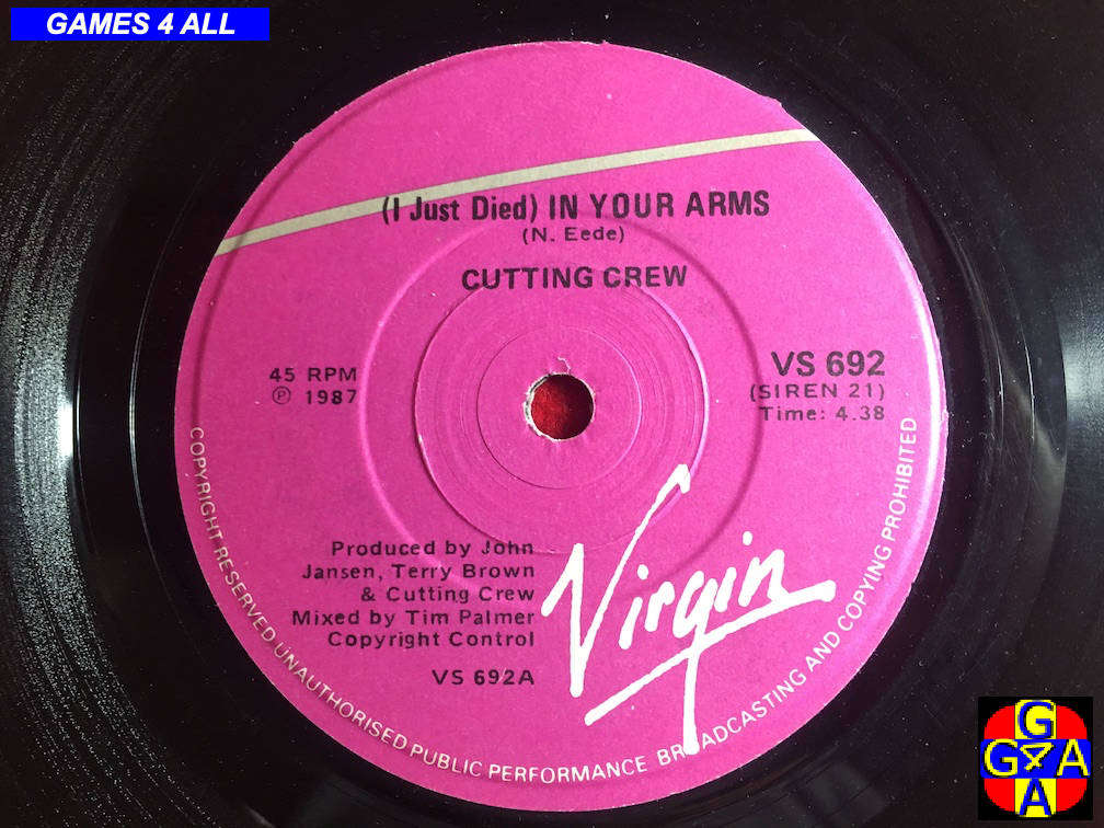 45" Record - Cutting Crew - (I Just) Died in your Arms