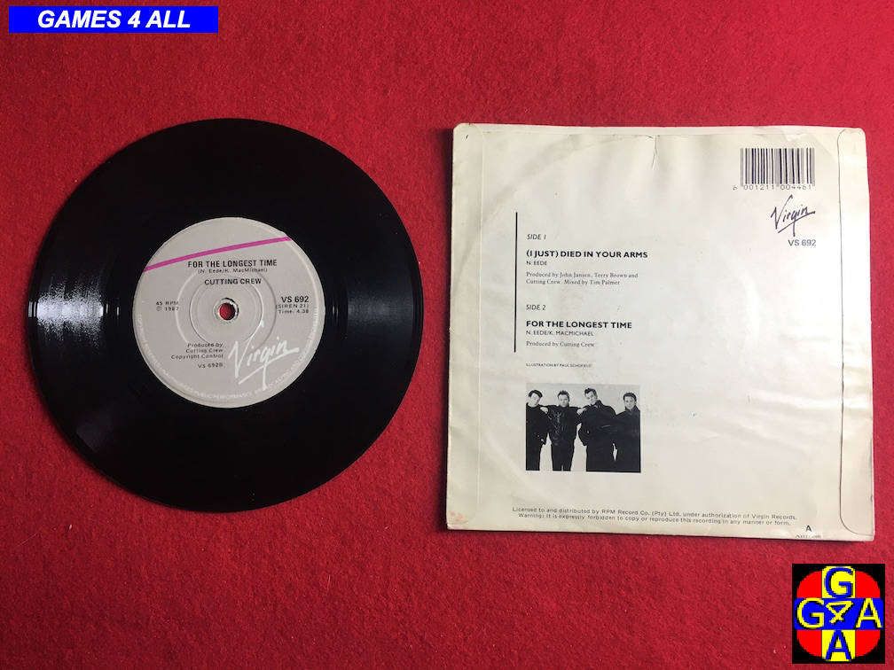 45" Record - Cutting Crew - (I Just) Died in your Arms