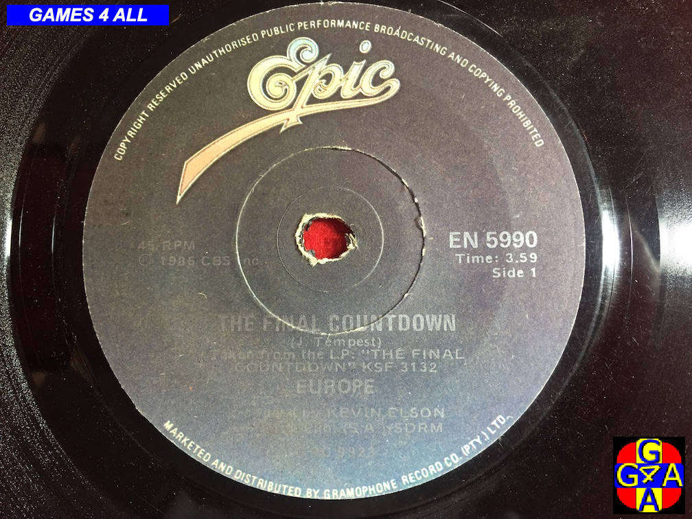 45" Record - Europe - The Final Countdown