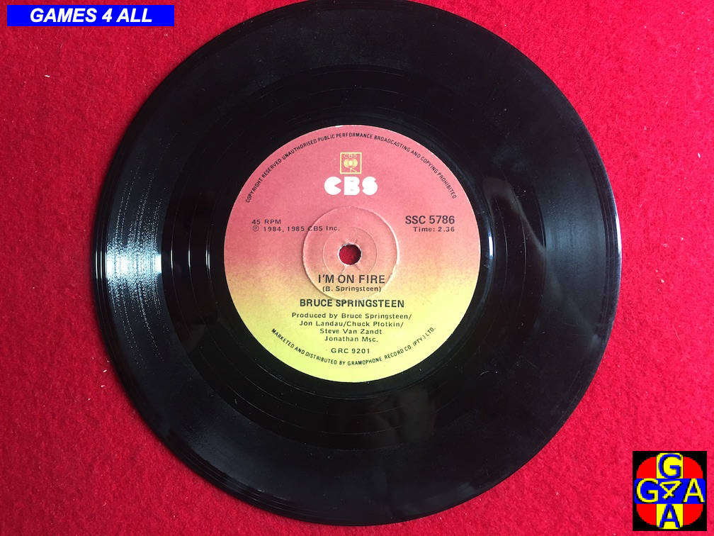 45" Record - Bruce Springsteen - I'm On Fire