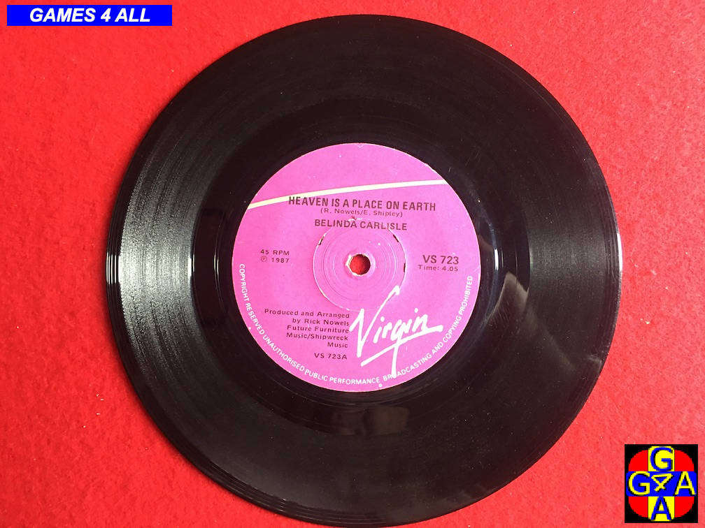 45" Record - Belinda Carlisle - Heaven Is A Place On Earth