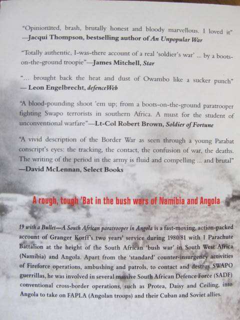 19 with a bullet - Granger Korff - A South African paratrooper in Angola