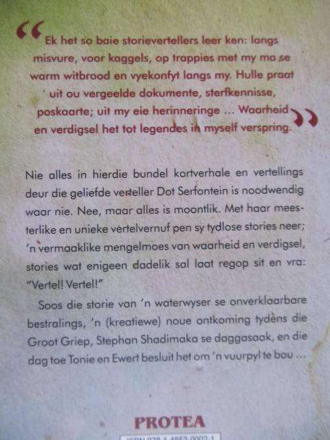 Dot Serfontein -  Vertel vertel