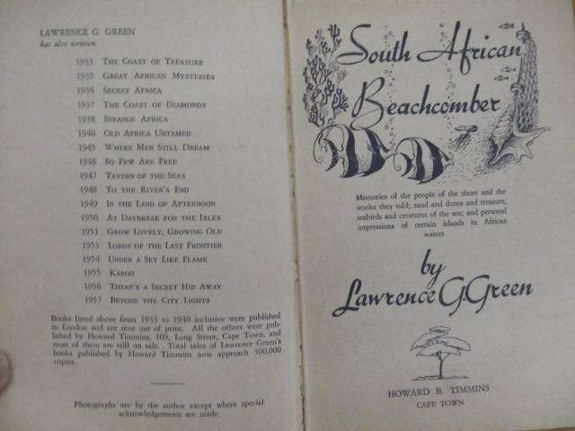 L G Green - 2 x Books  Where men still dream and South African Beachcomber