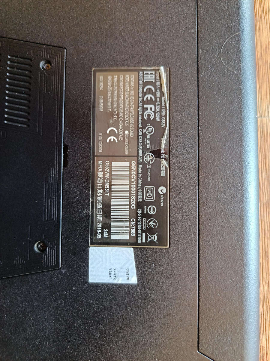 ASUS ROG Laptop (Not working)