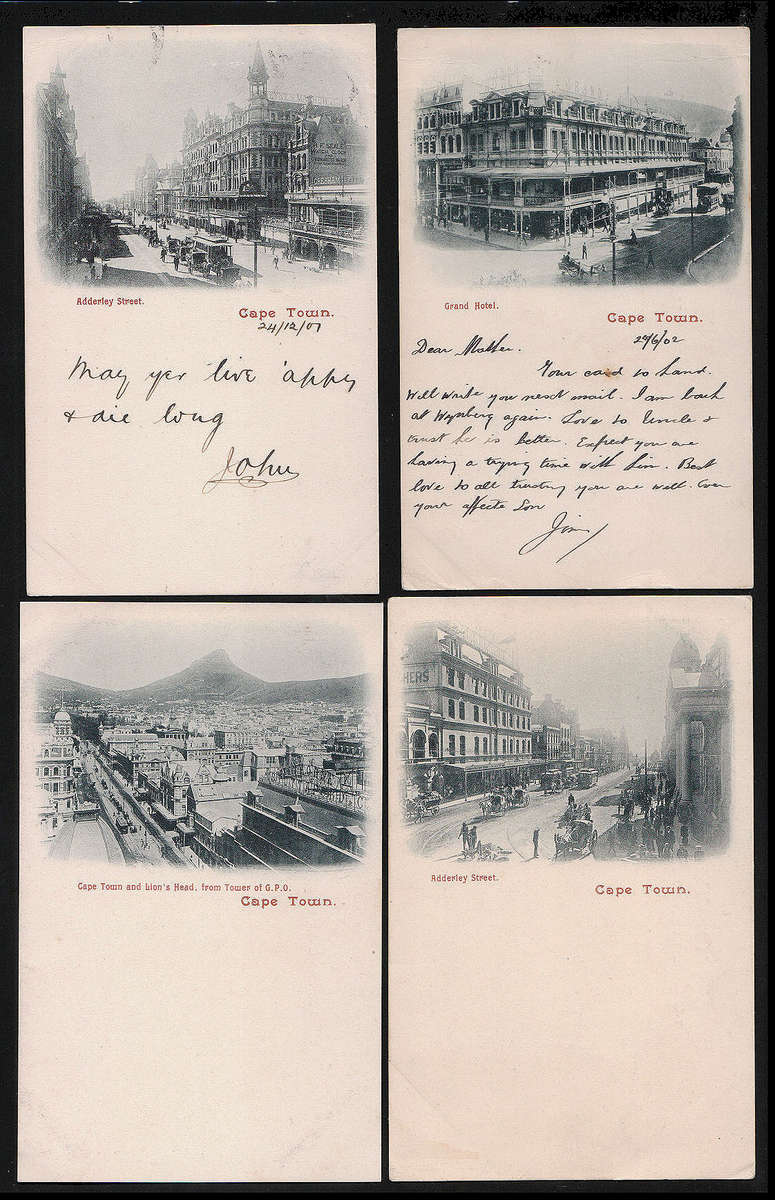 CGH EARLY 1900'S FOUR HALF VERTICAL VIEW POSTCARDS OF CT, USED AND UNUSED. FINE AND ATTRACTIVE