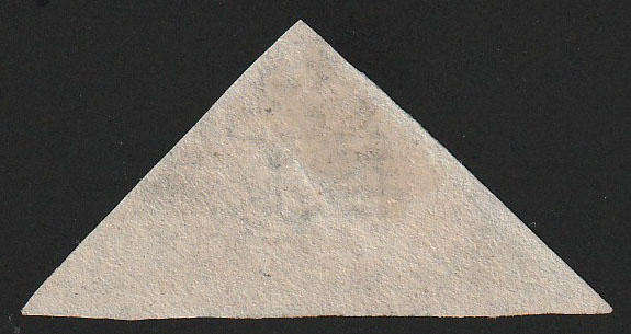 CGH 1855 TRIANGULAR 6d PALE ROSE-LILAC GOOD/LARGE MARGINS FINE USED. SACC 7 CAT R12000