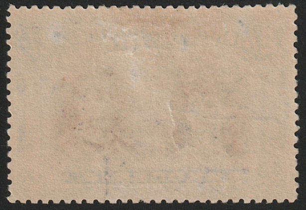 BSAC 1910 DOUBLE HEADS 2s BLACK AND ULTRAMARINE WITH GASH IN EAR VARIETY FINE MINT. SACC 153 VAR