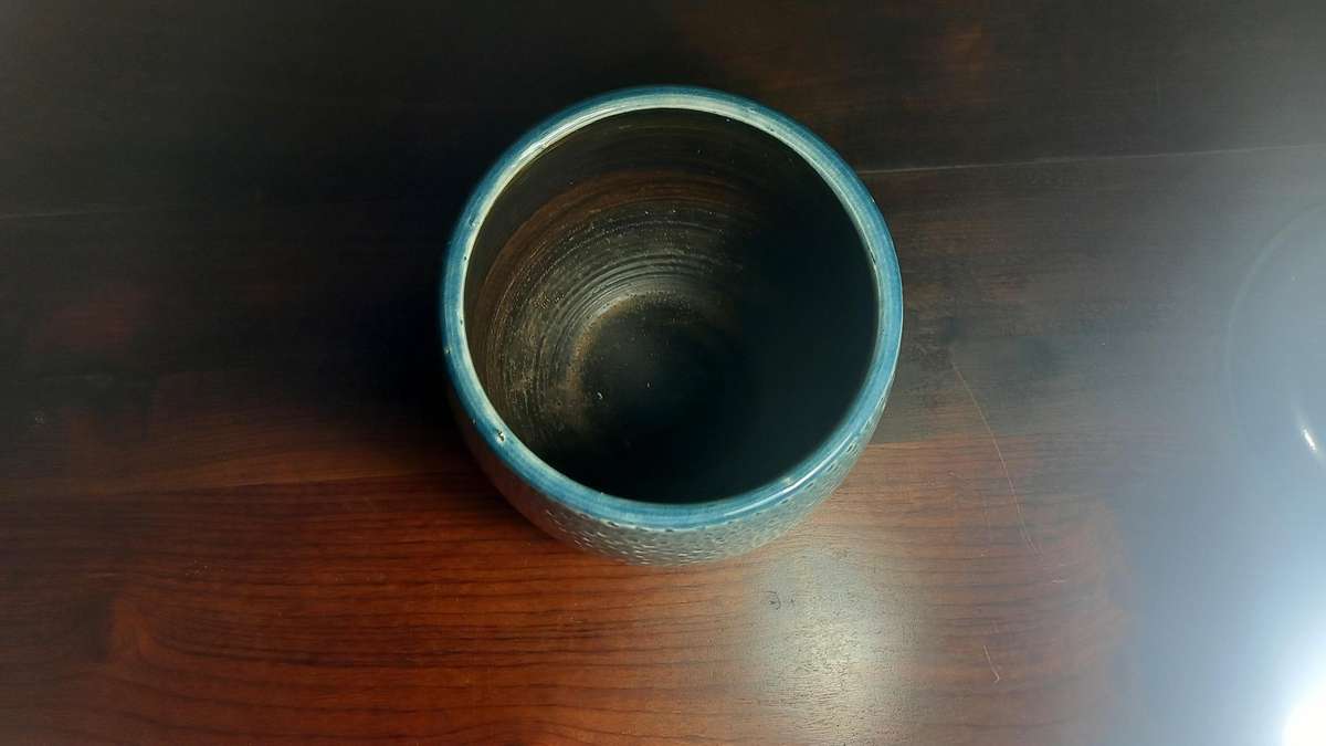 2 X MICA CERAMIC POP PLANT CONTAINERS