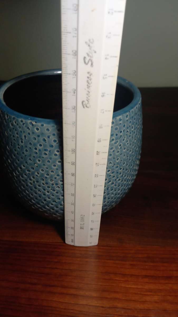 2 X MICA CERAMIC POP PLANT CONTAINERS