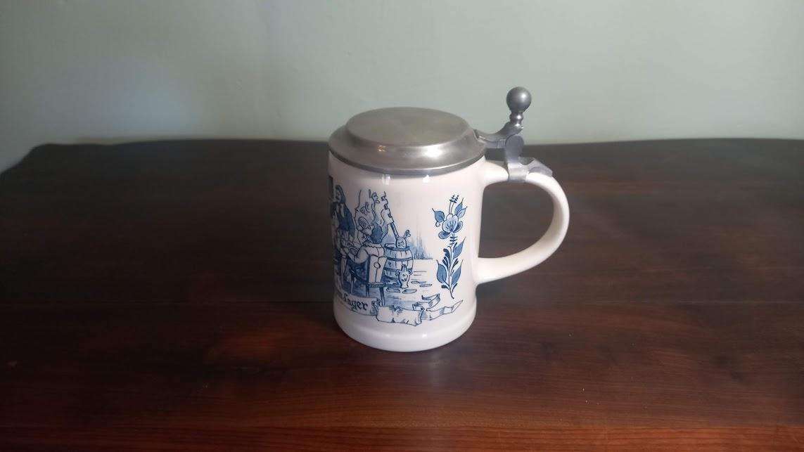 BEER MUG -DELFT BLUE - GROLSCH PREIMIER LAGER