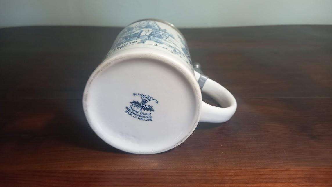 BEER MUG -DELFT BLUE - GROLSCH PREIMIER LAGER