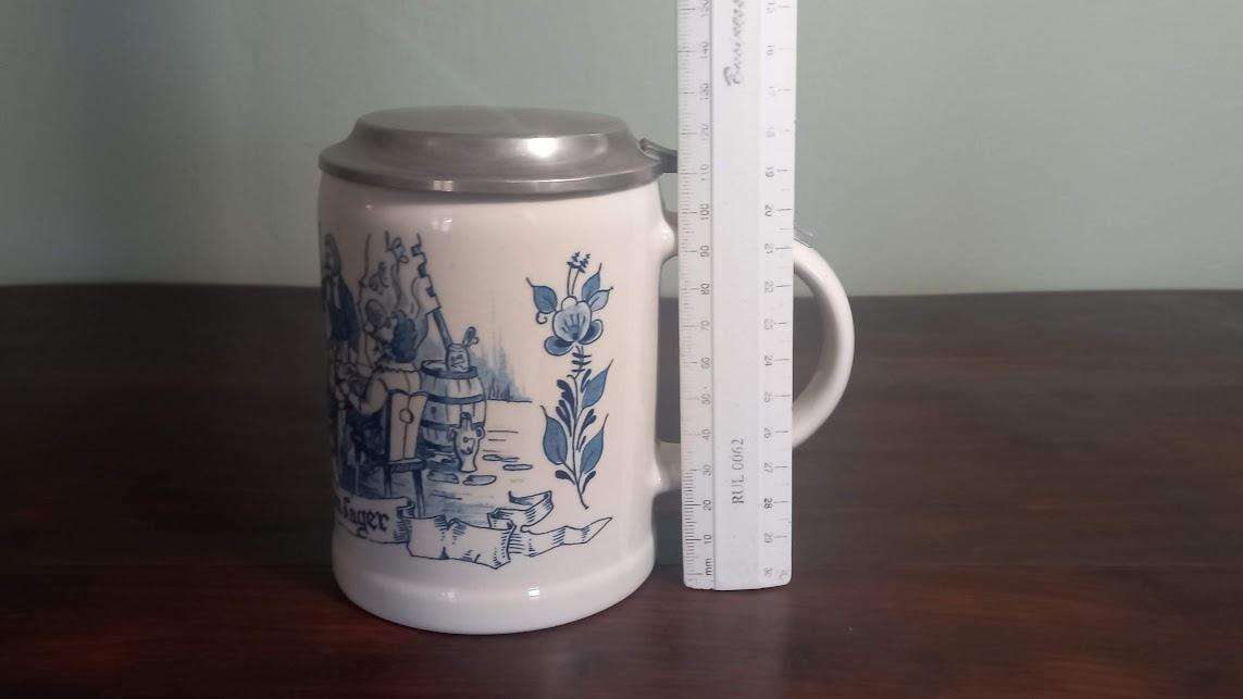 BEER MUG -DELFT BLUE - GROLSCH PREIMIER LAGER