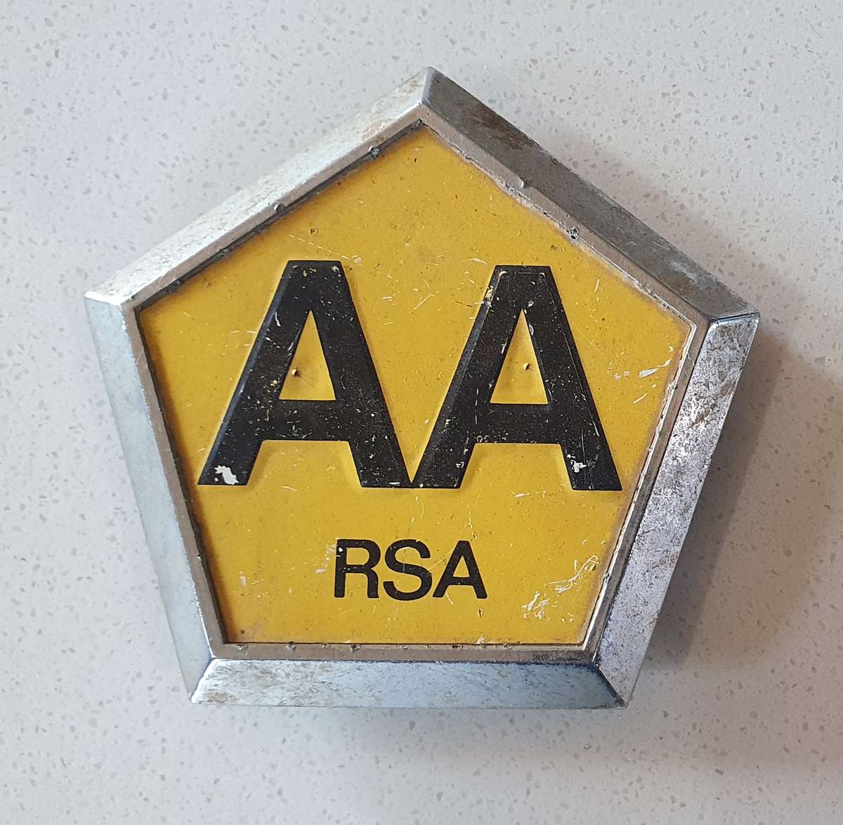 Vintage AA car badge as per photos