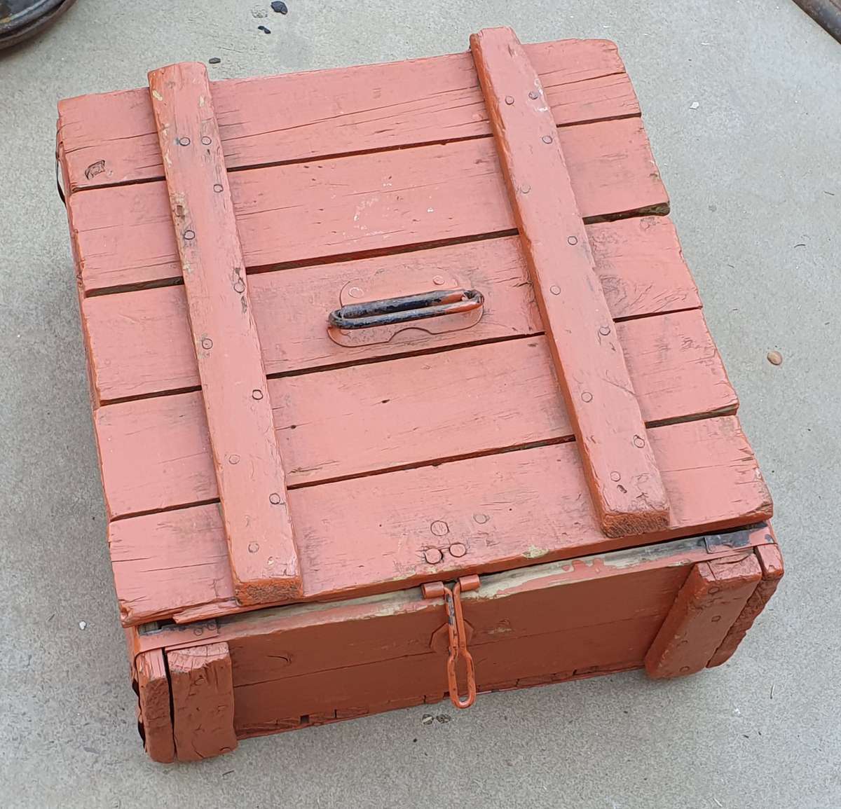 Vintage wooden egg crate as per photos