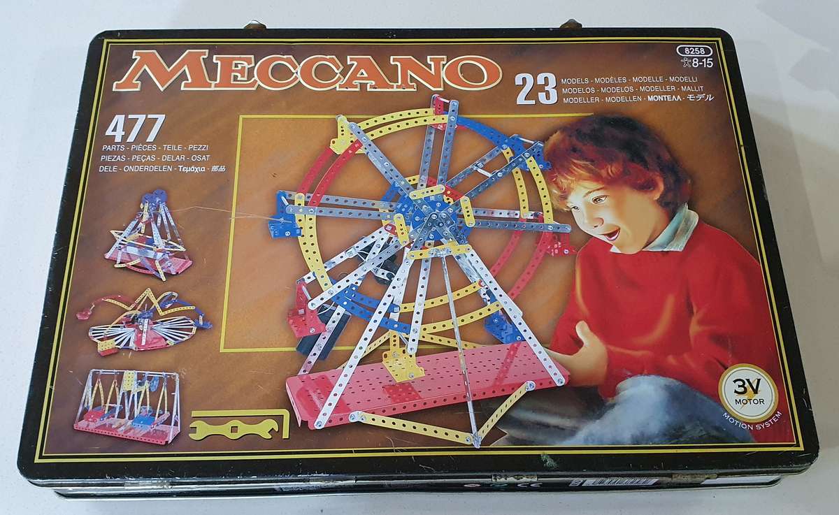Meccano tin case as per photos