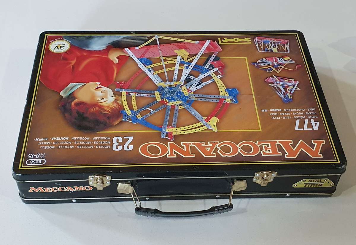 Meccano tin case as per photos