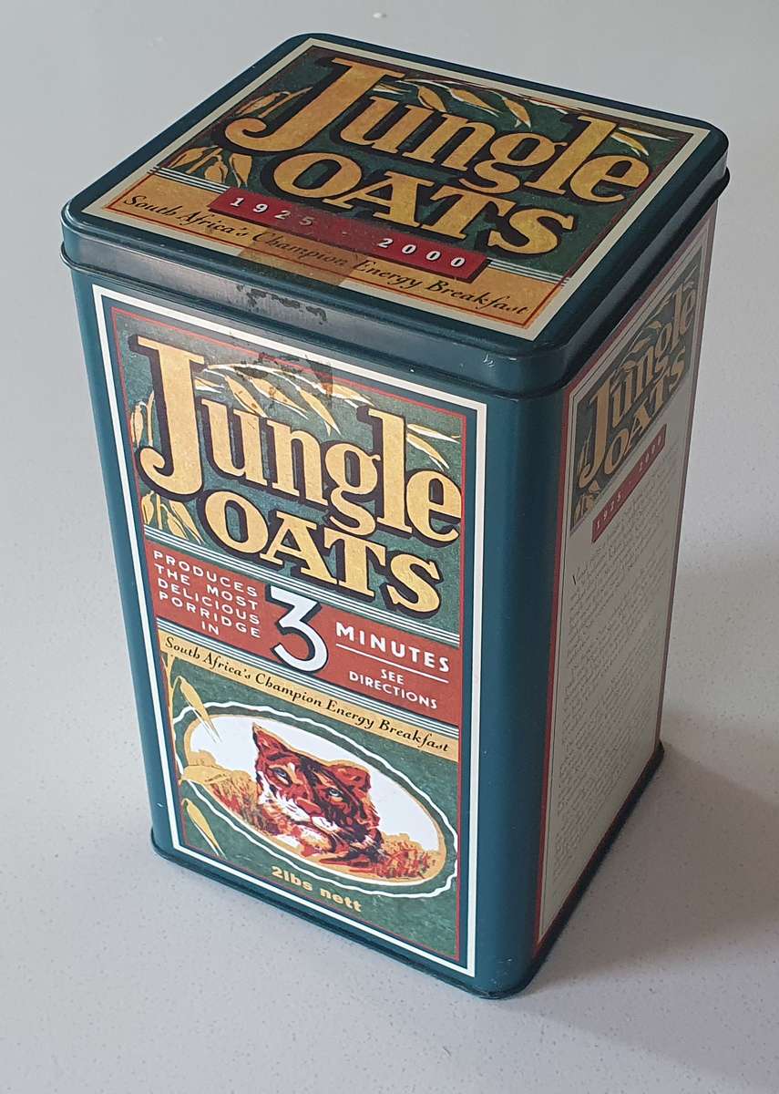 JUNGLE OATS tin as per photo