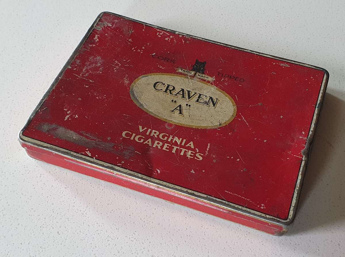 CRAVEN A  Cigarettes tin as per photos