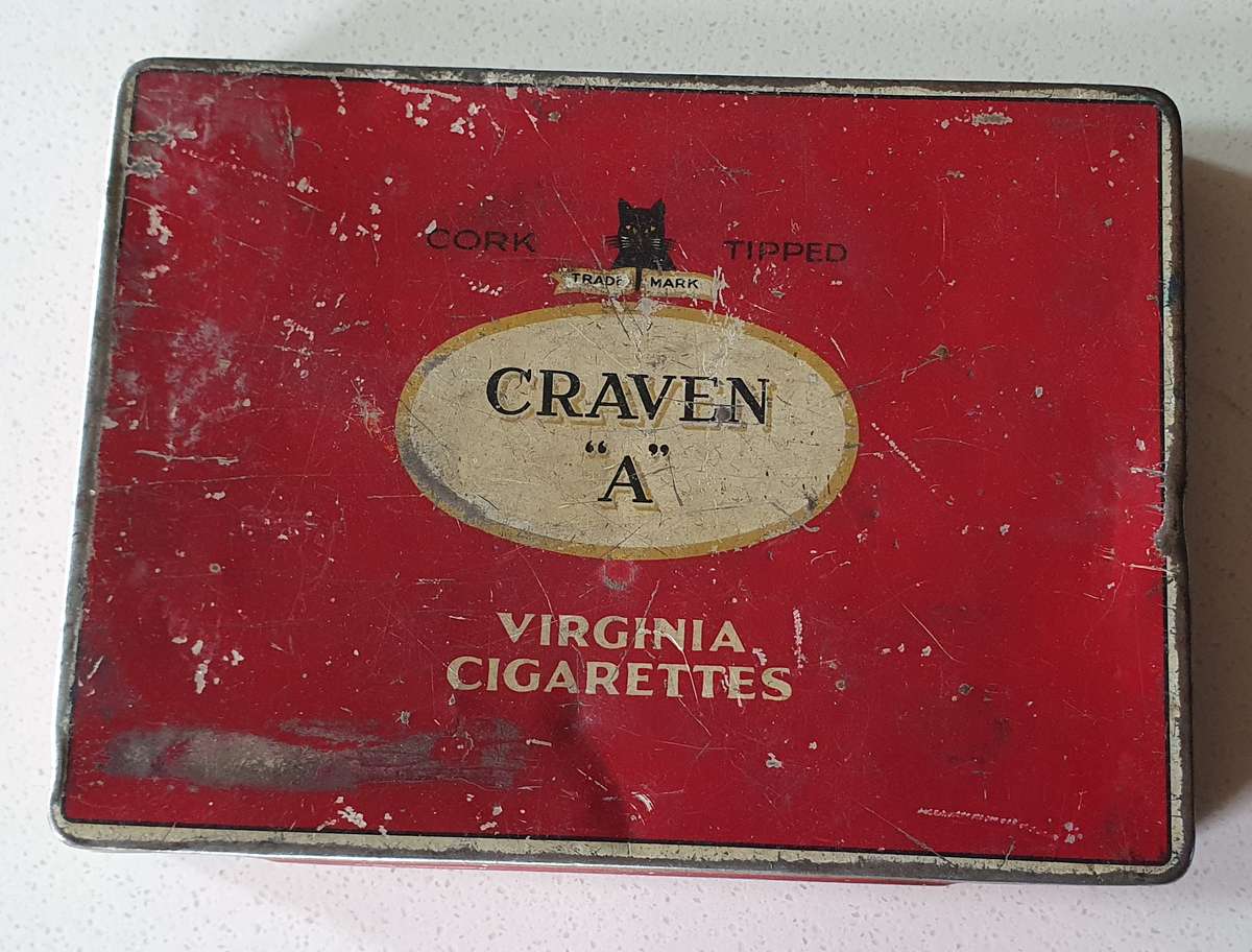 CRAVEN A  Cigarettes tin as per photos