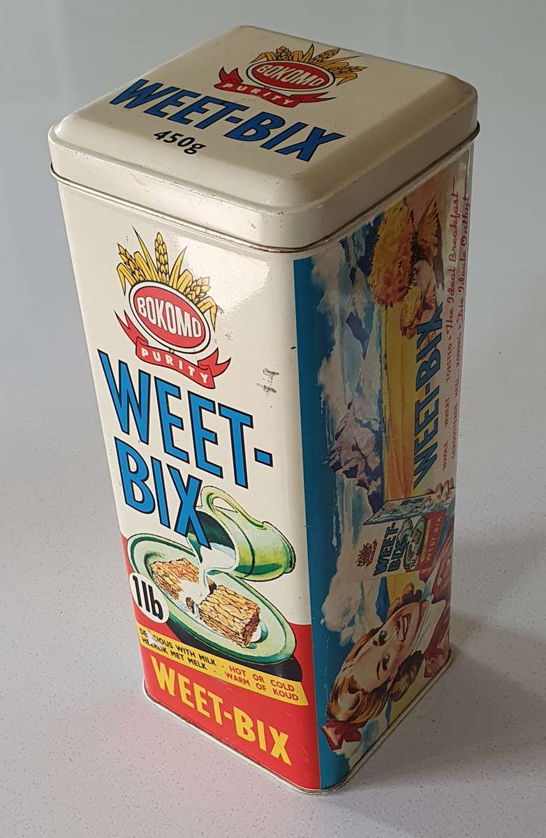 Bokomo weet-bix tin as per photos