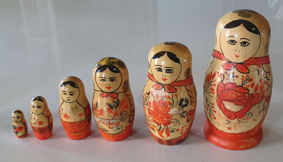 6 Piece RUSSIAN Dolls set as per photos