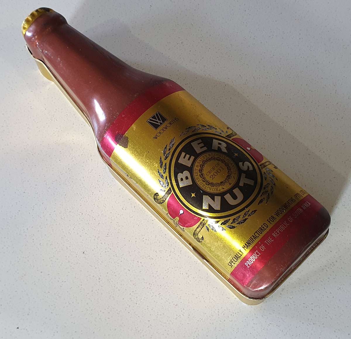 Woolworths beer nut tin as per photos