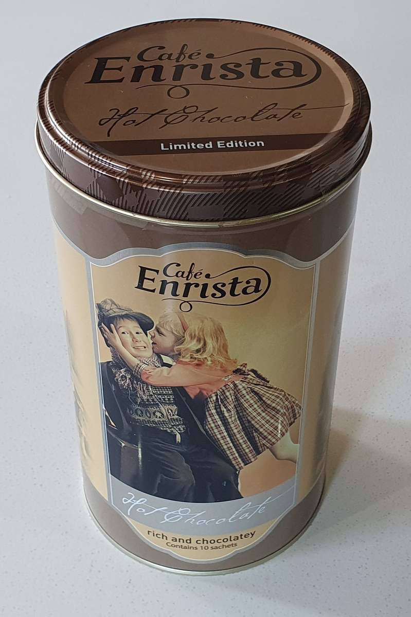 Cafe ENRISTA hot chocolate limited edition tin as per photos