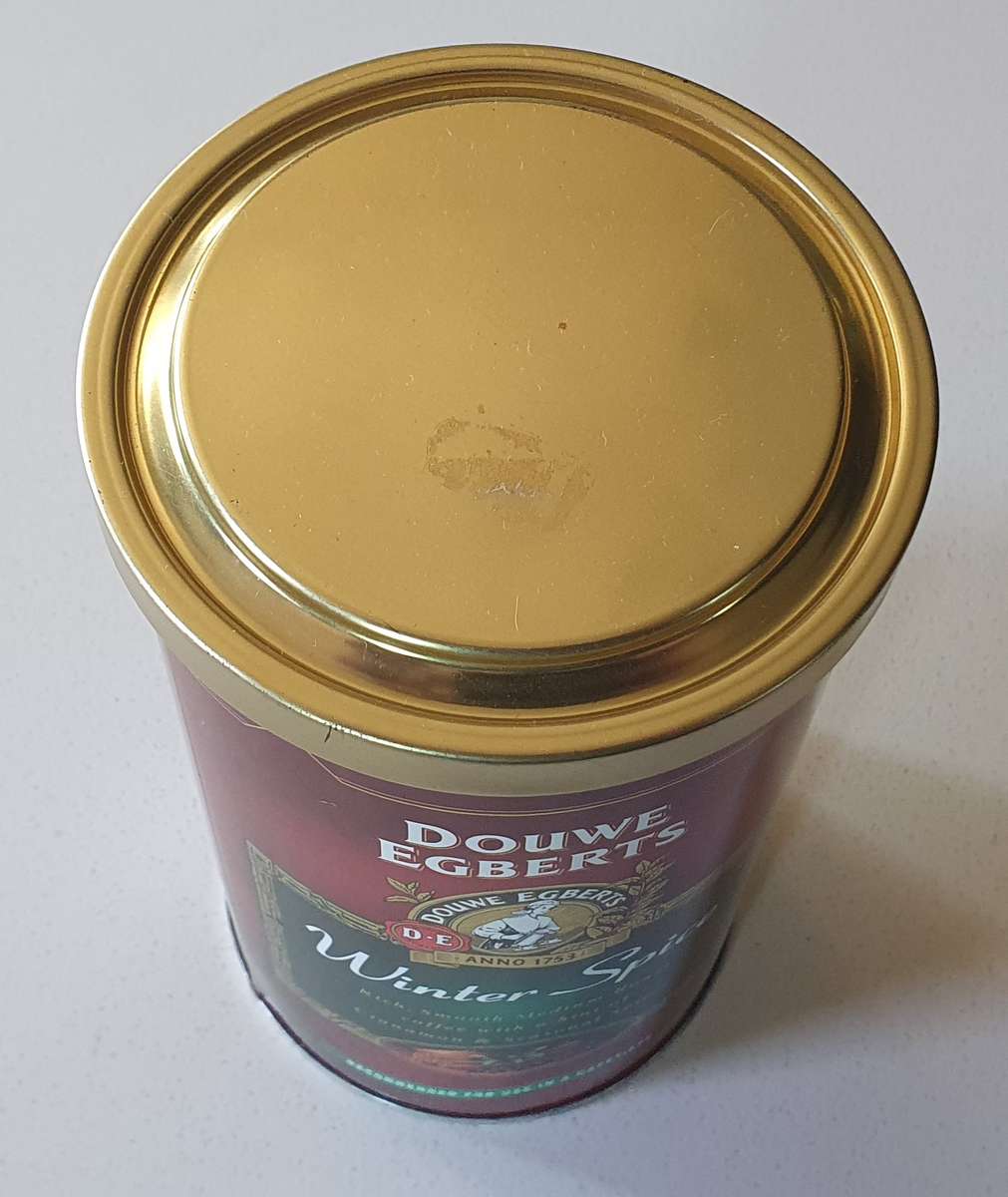 DOUWE EGBERTS coffee tin as per photos