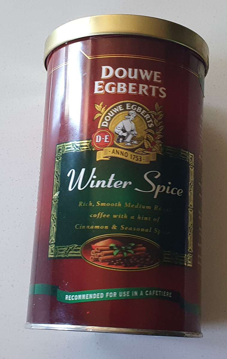 DOUWE EGBERTS coffee tin as per photos