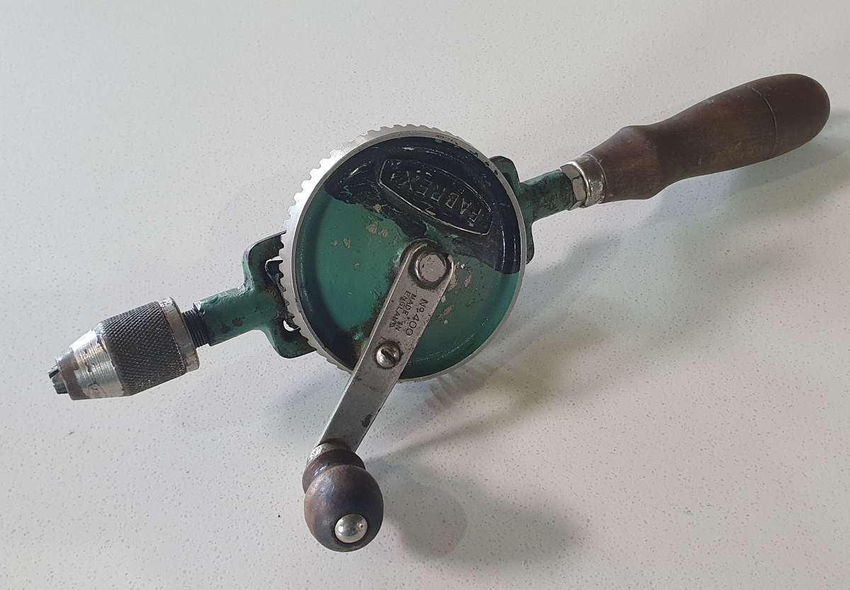 Vintage FABREX No.400 hand drill - made in England as per photo