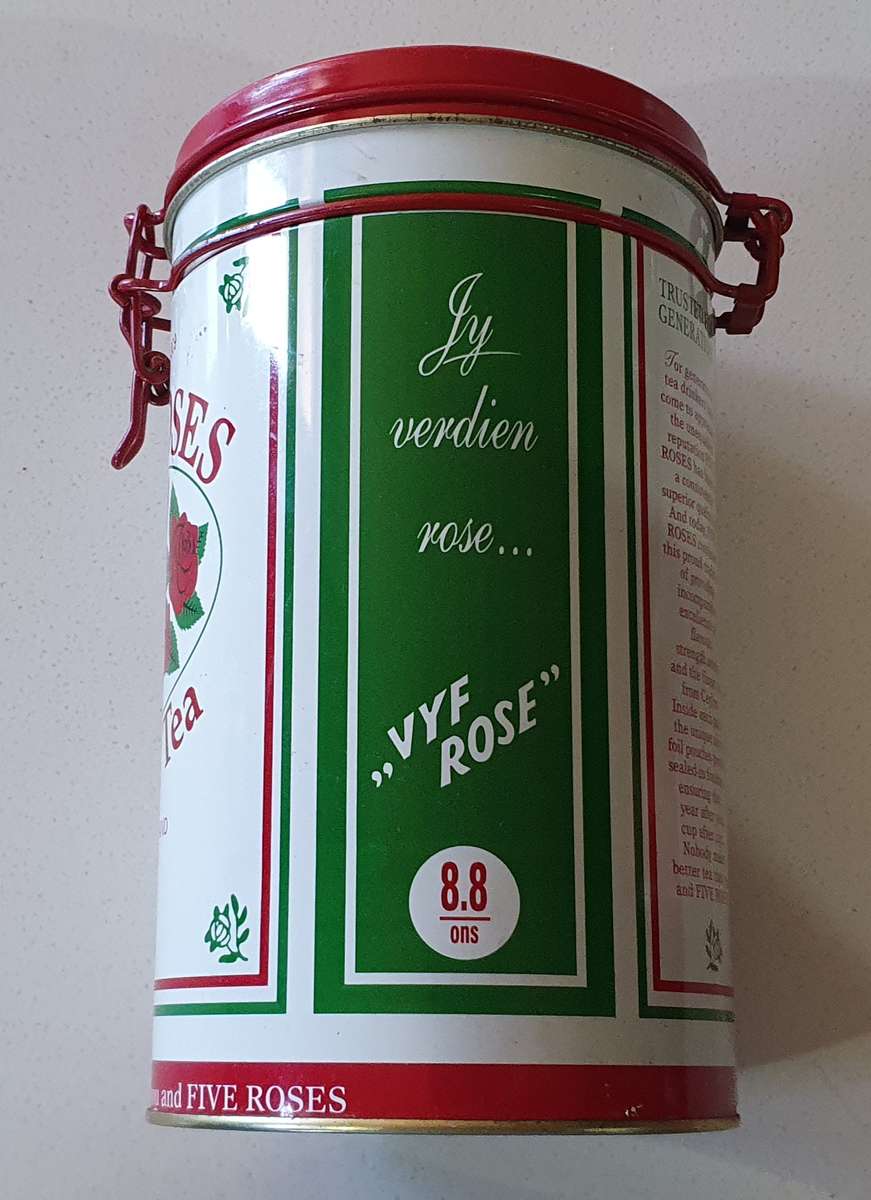 FIVE ROSES tea tin as per photos
