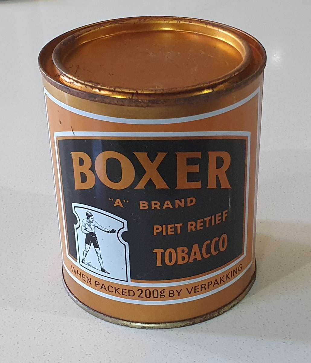 BOXER tobacco tin as per photos