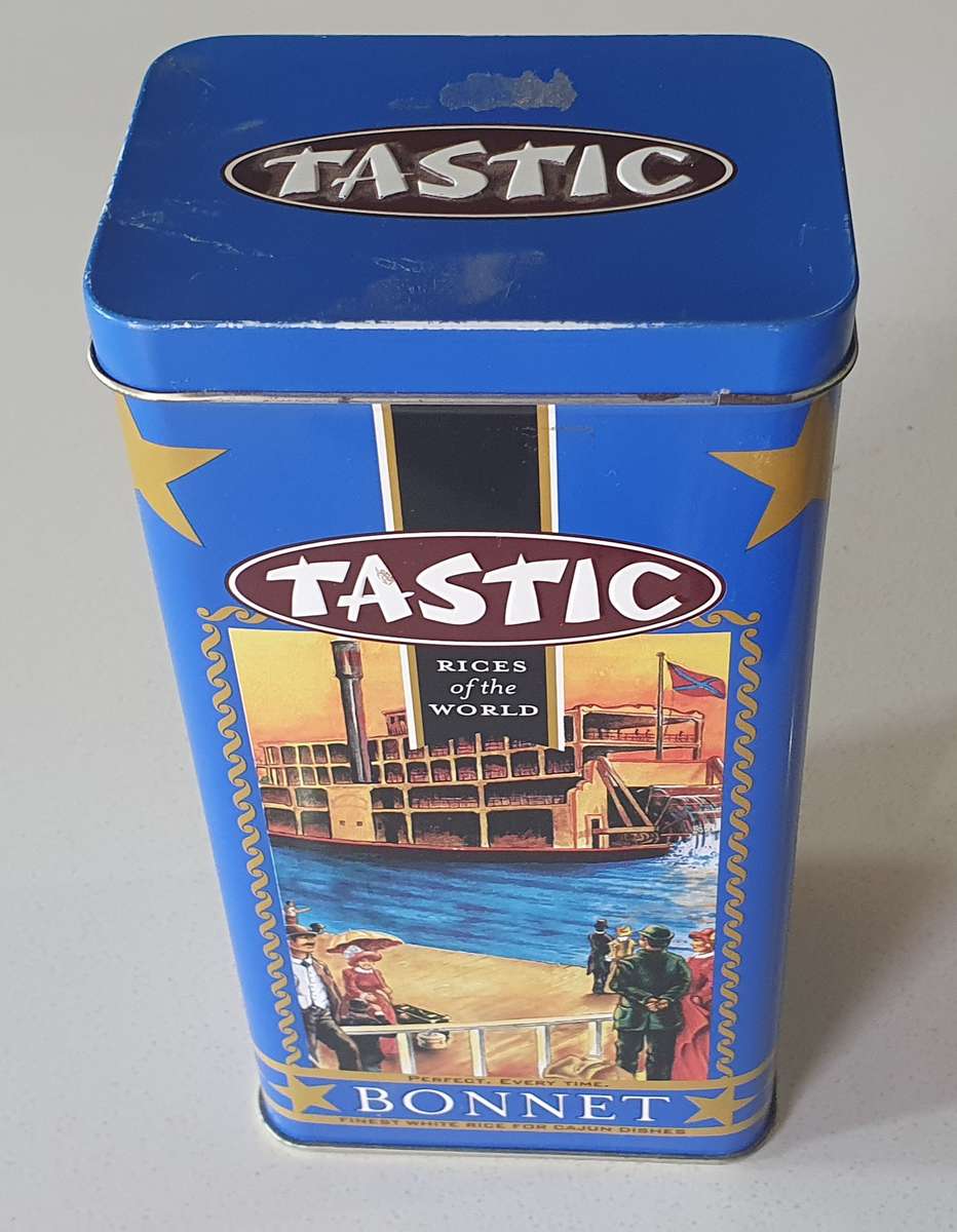 TASTIC BONNET tin as per photos