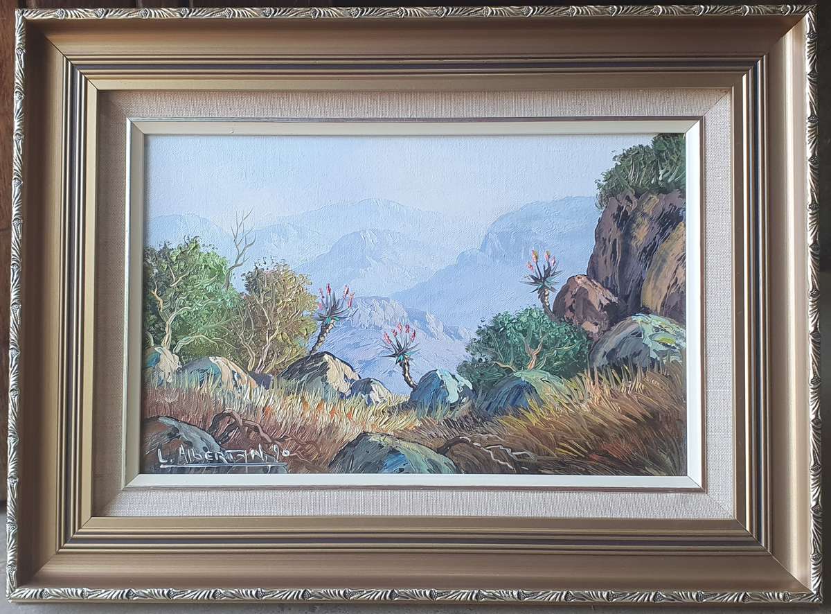 Original LESLIE ALBERTYN oil painting as per photos