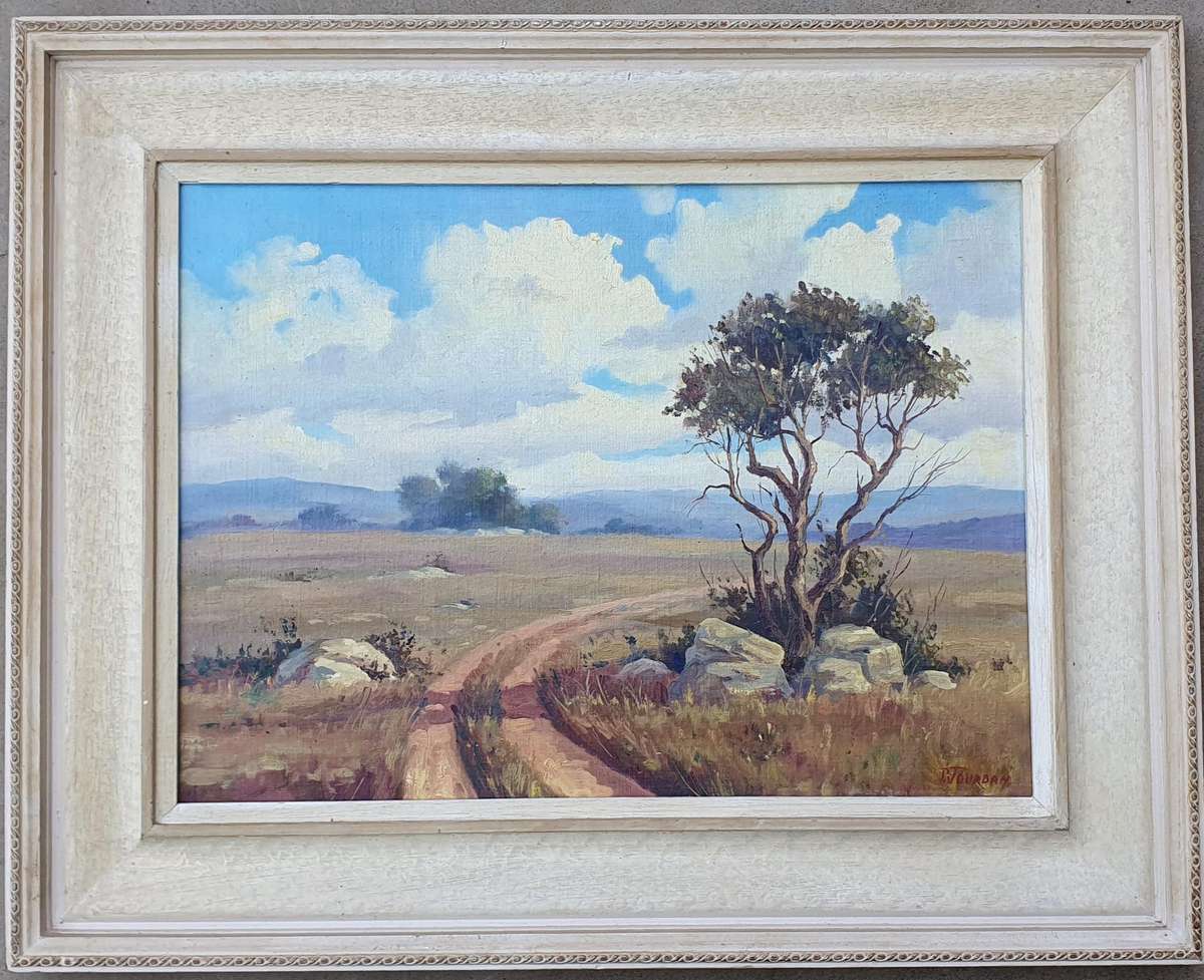 Original oil painting by P. JOURDAN