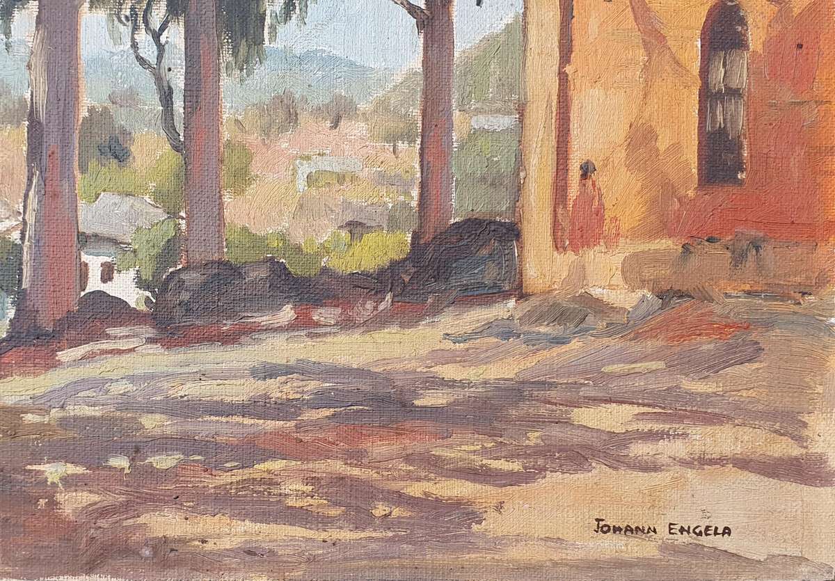 Original unframed oil painting by JOHAN ENGELA as per photos
