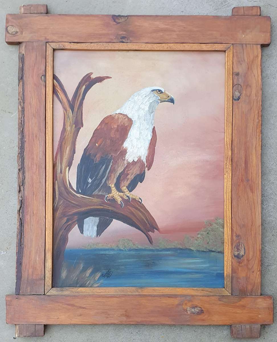Original acrylic painting of an fish eagle as per photos