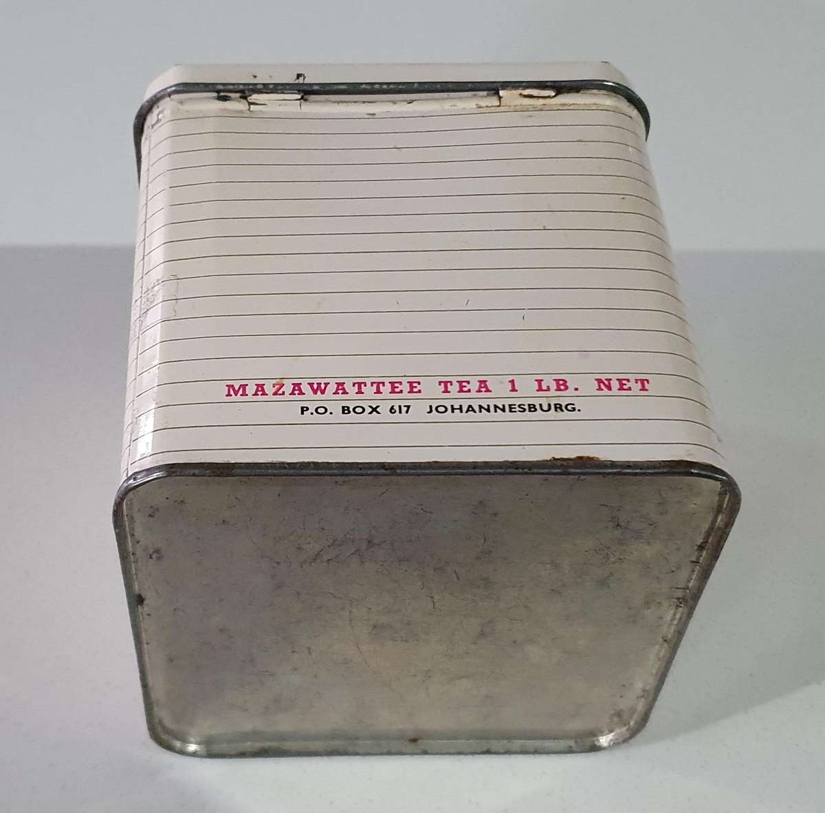 MAZAWATTEE TEA tin as per photos
